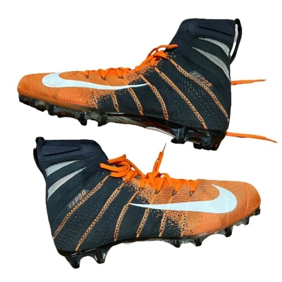 Nike Vapor Untouchable 3 Elite Flyknit Football Cleat AO3006-081 Orange Men\'s 16